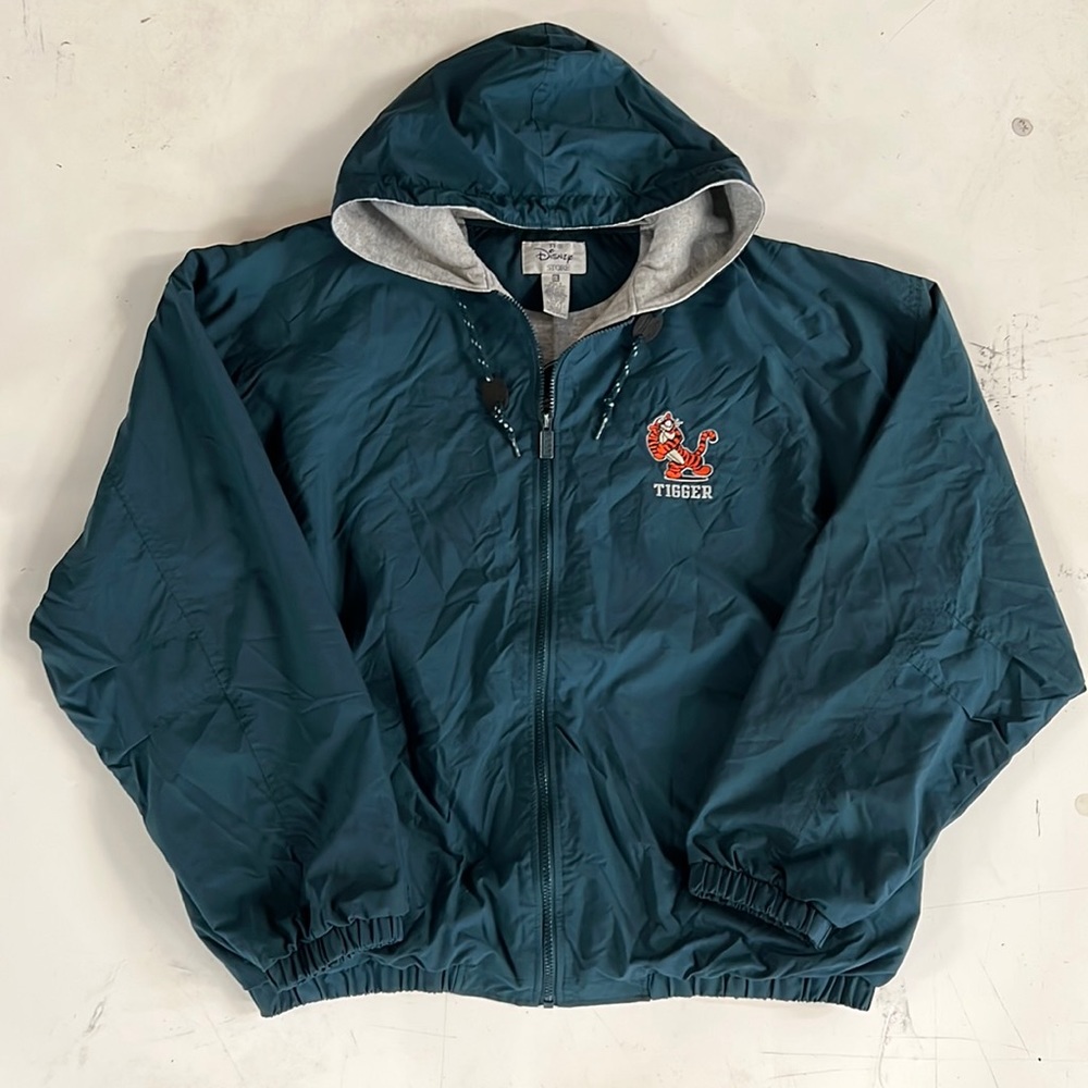 Disney Store Tigger Zip Up Hoodie Windbreaker Jacket